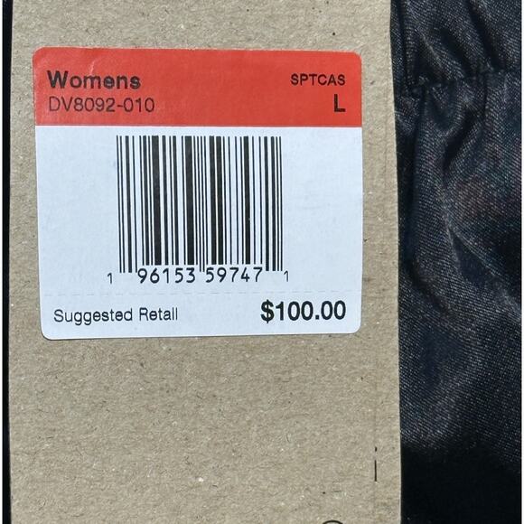 Nike Circa 96 Breakaway Track Pants Black Shiny Dazzle Y2K Womens L DV8092-010 - Picture 7 of 9